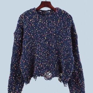 knitted chenille Sweater